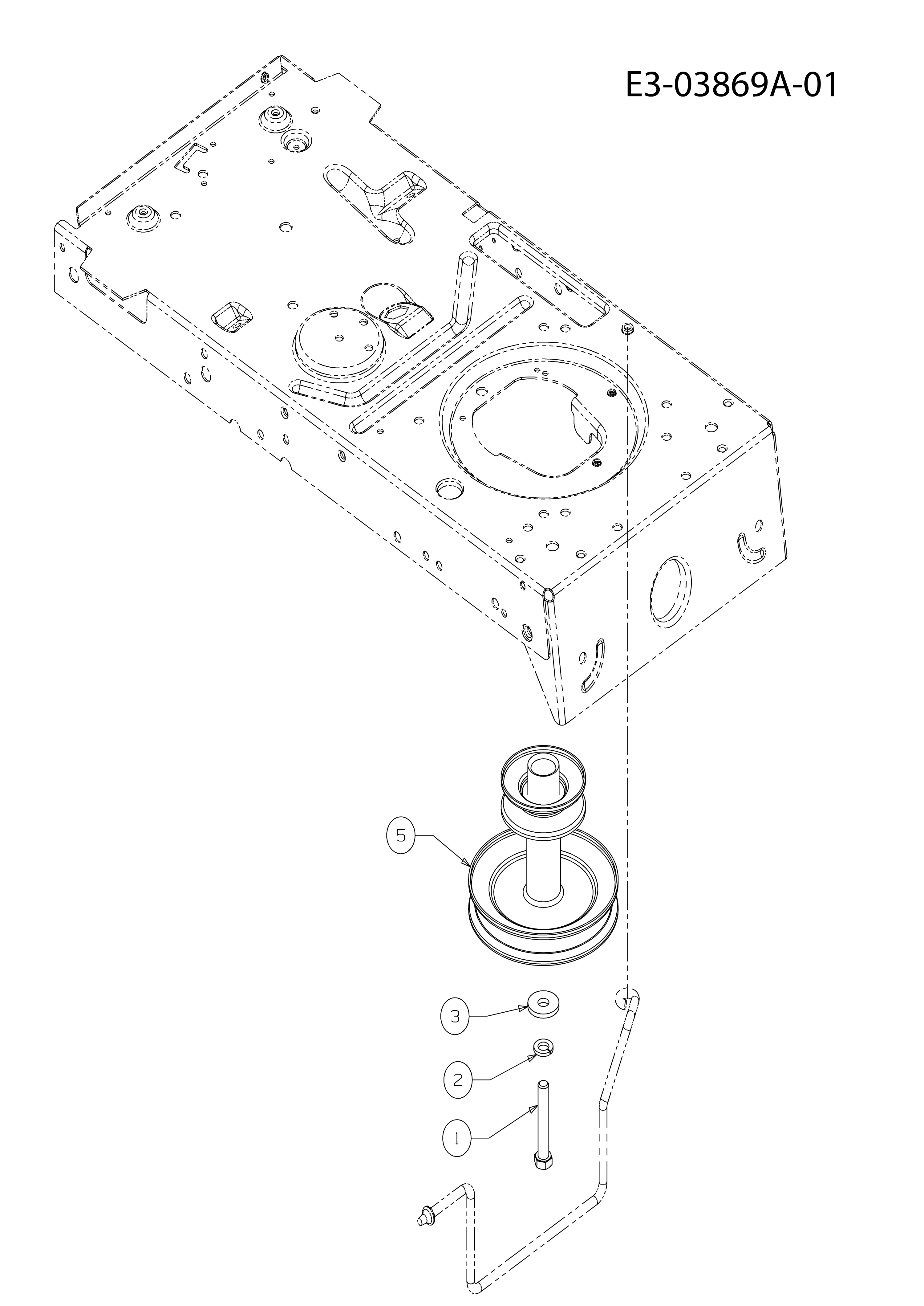 Lever and engine pulley