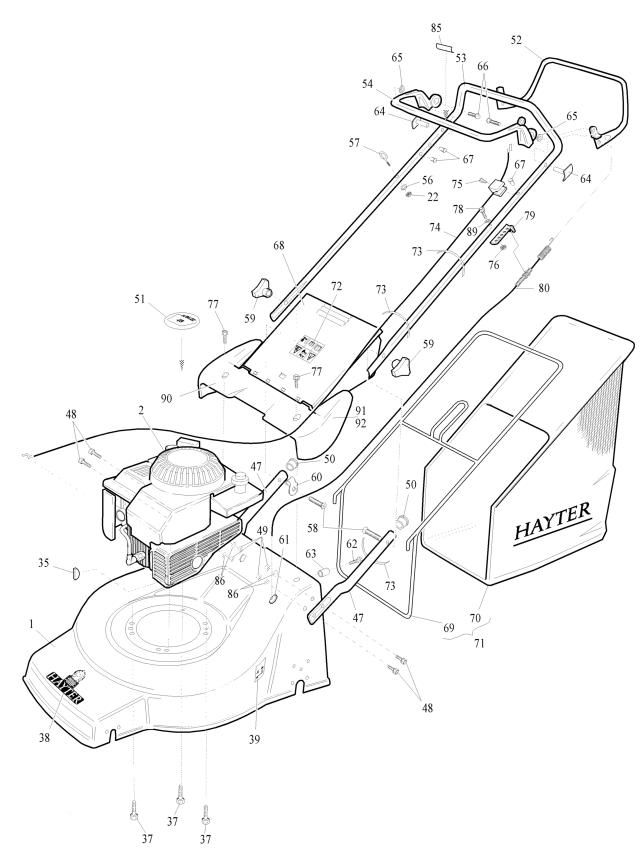 Upper Main Frame Assembly