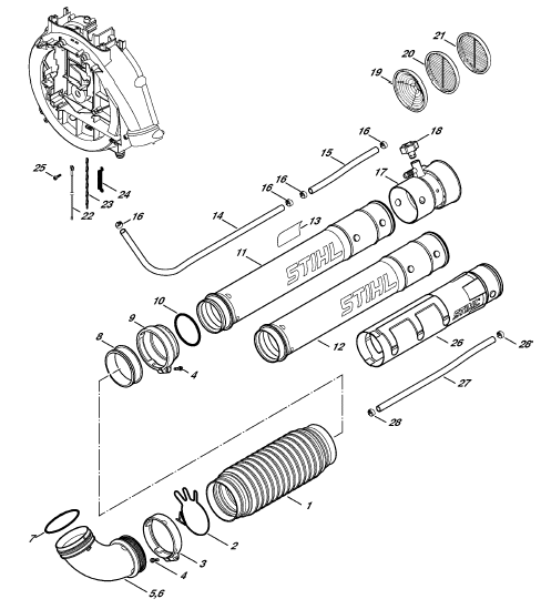 Pleated Hose
