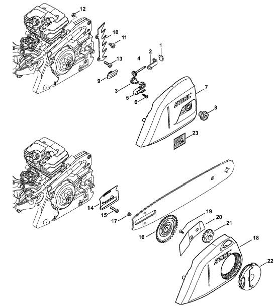 Stihl (MS241 C) Parts Diagrams