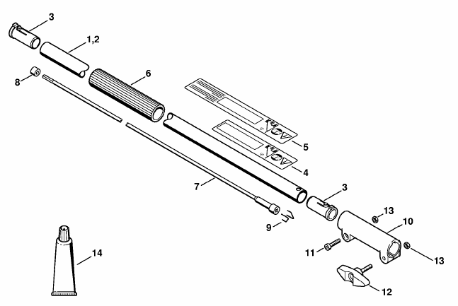 Drive tube extension HT-KM