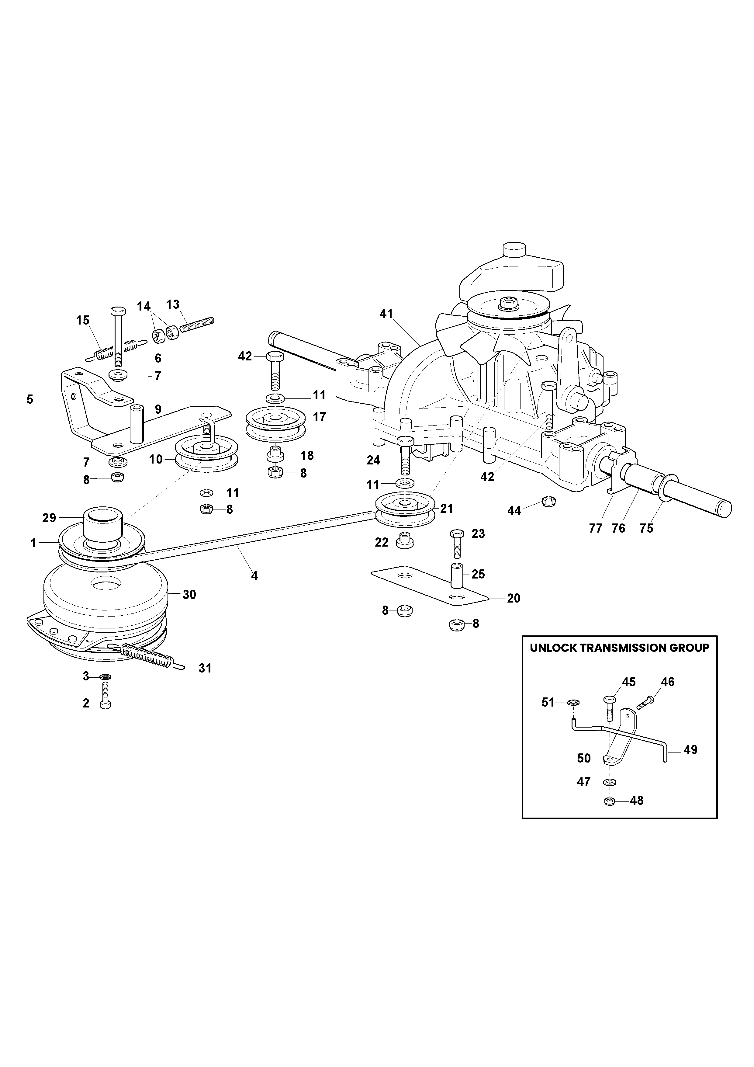 Tuff Torq Transmission with Electromagnetic Clutch