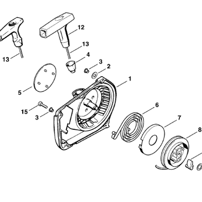 Stihl MS 240 Chainsaw (MS240) Parts Diagram, Chain brake Stihl MS 240 Chainsaw (MS240) Parts Diagram, Chain brake