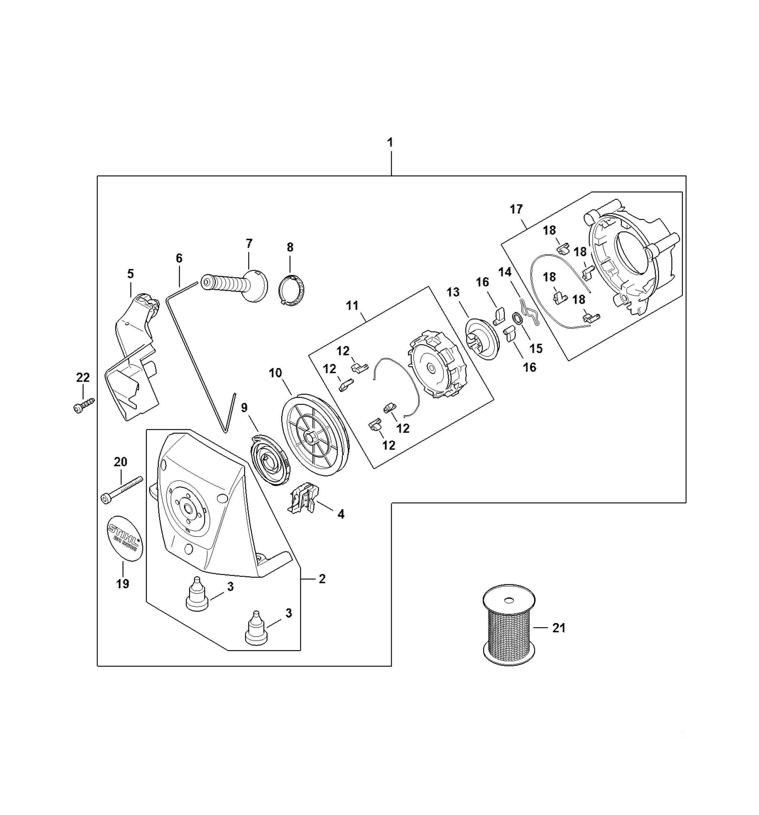 Rewind Starter BR 800 C