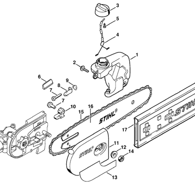 Stihl (HT-KM Pole Saw) Parts Diagrams
