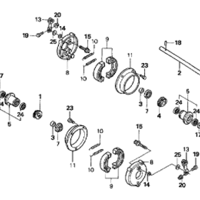 REAR WHEELS & BRAKES