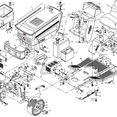 Tractor Chassis and Upper Body Panels