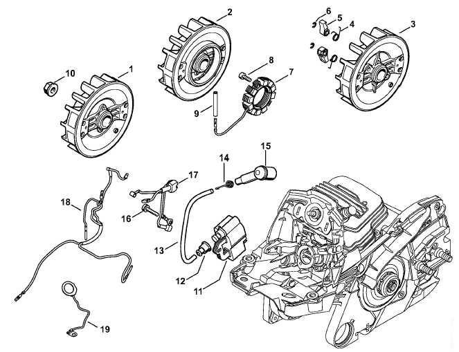 Stihl MS 261 Chainsaw (MS261 CQZ) Parts Diagram, Shroud