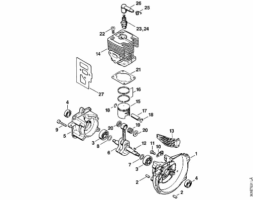 A-Crankcase, Cylinder