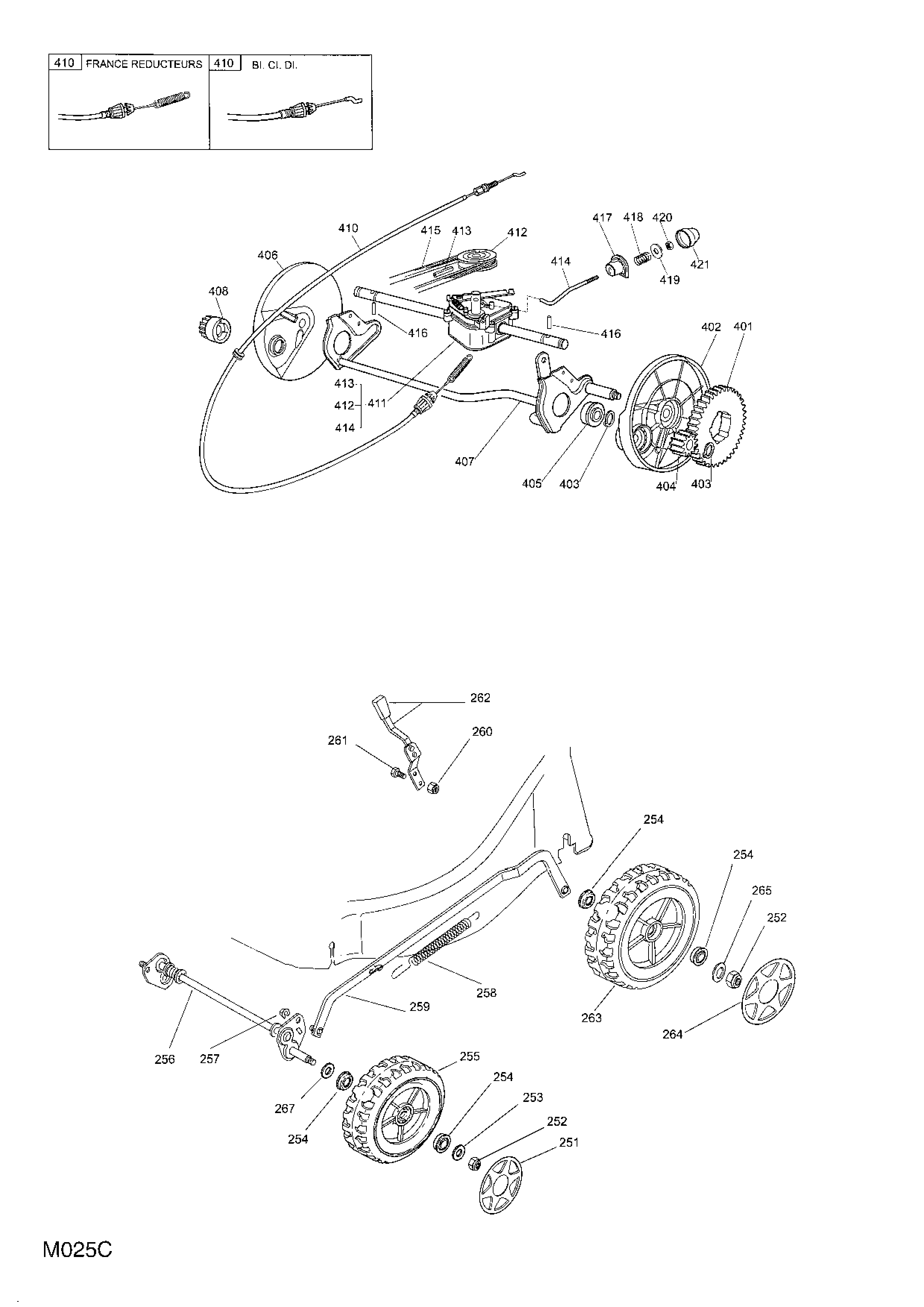 Transmission Wheel Suspension (Alt. 1)