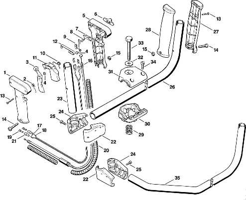 H-Two-handed handle bar