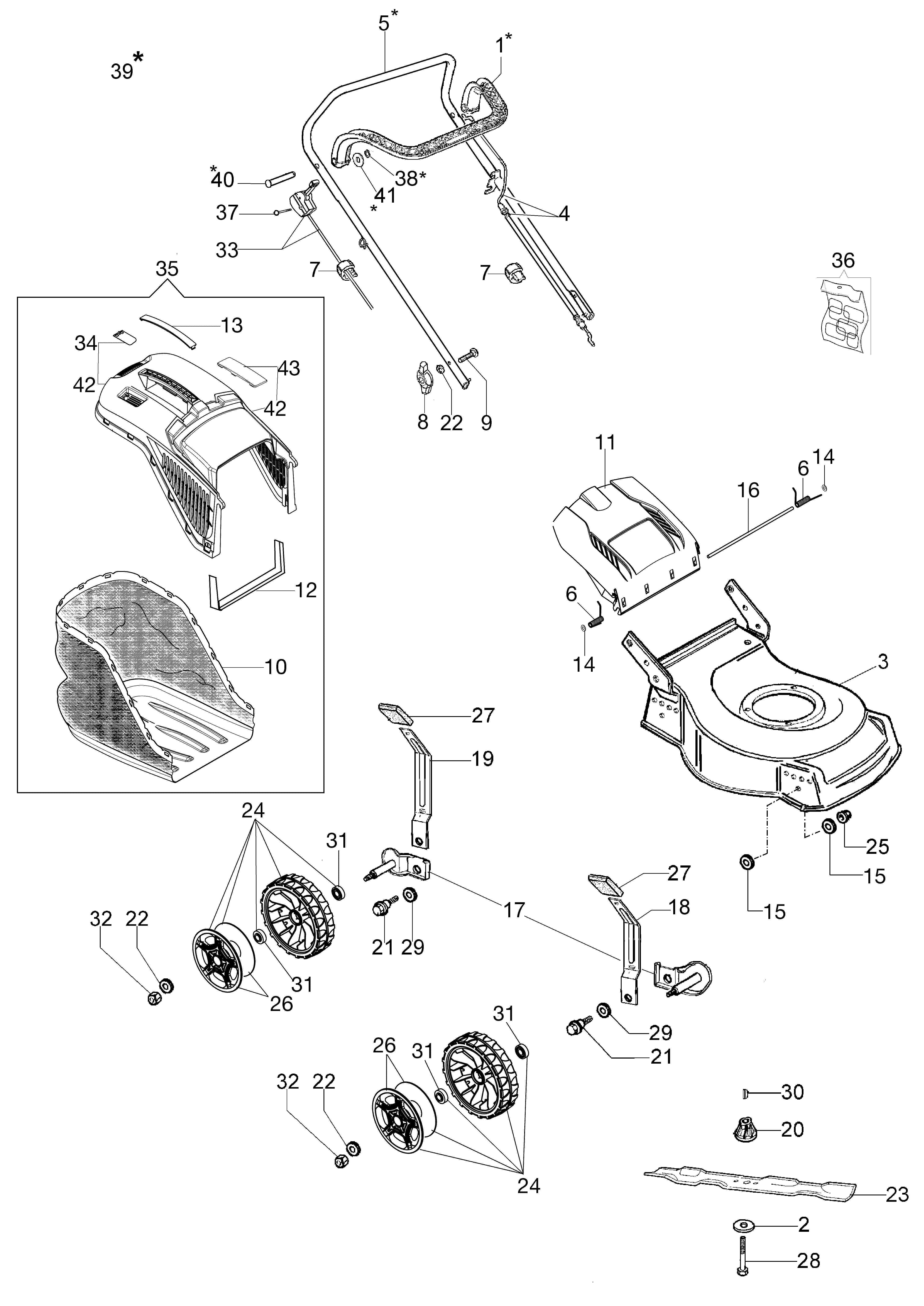 Illustrated parts list