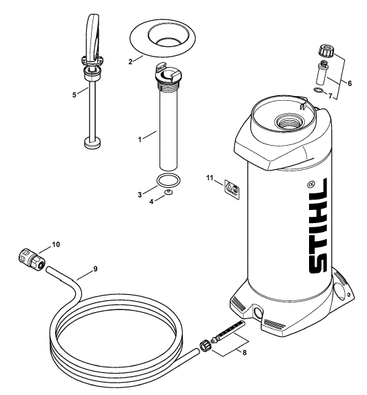 Pressurized water tank
