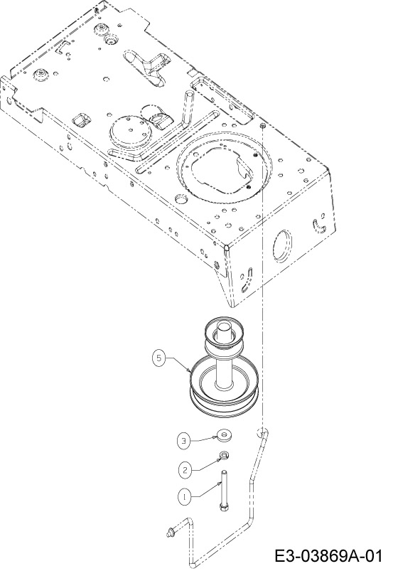 Lever and engine pulley