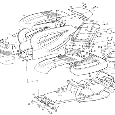 Engine Cover & Control Pedals