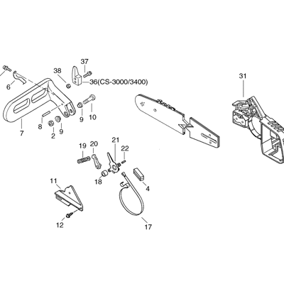 Cs 3000 Echo (CS3000) Parts Diagrams