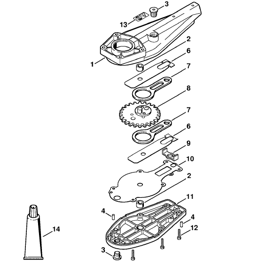 Blade drive gear (24.2005)