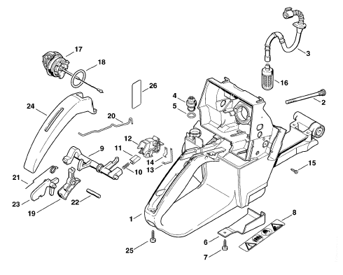 Tank housing