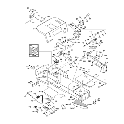 RUNNING BOARD & REAR BODY ASSEMBLY-HAND CLUTCH/BRAKE CONTROL