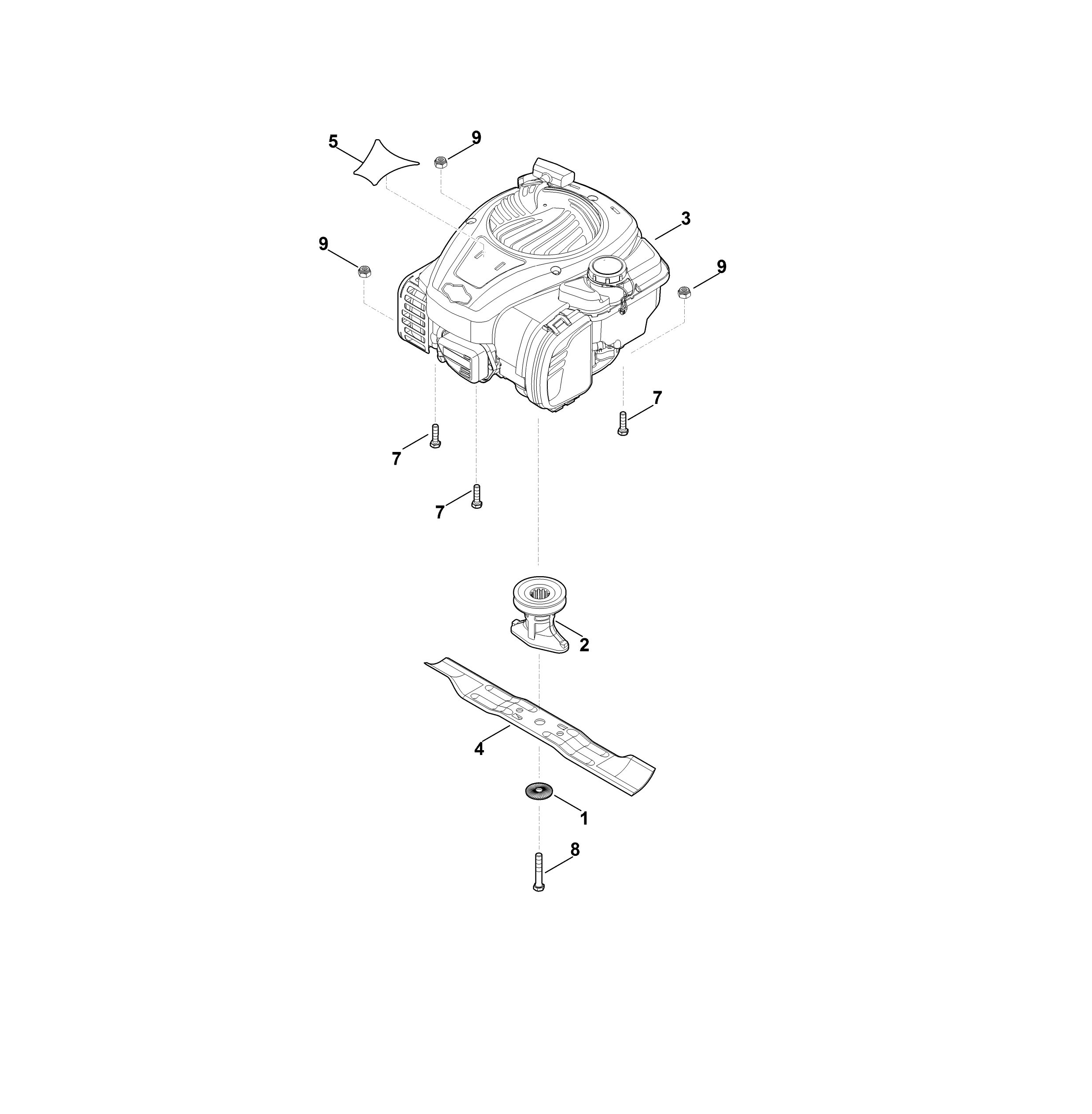 Stihl RM248-0T (RM248-0T) Parts Diagram, Engine, Blade