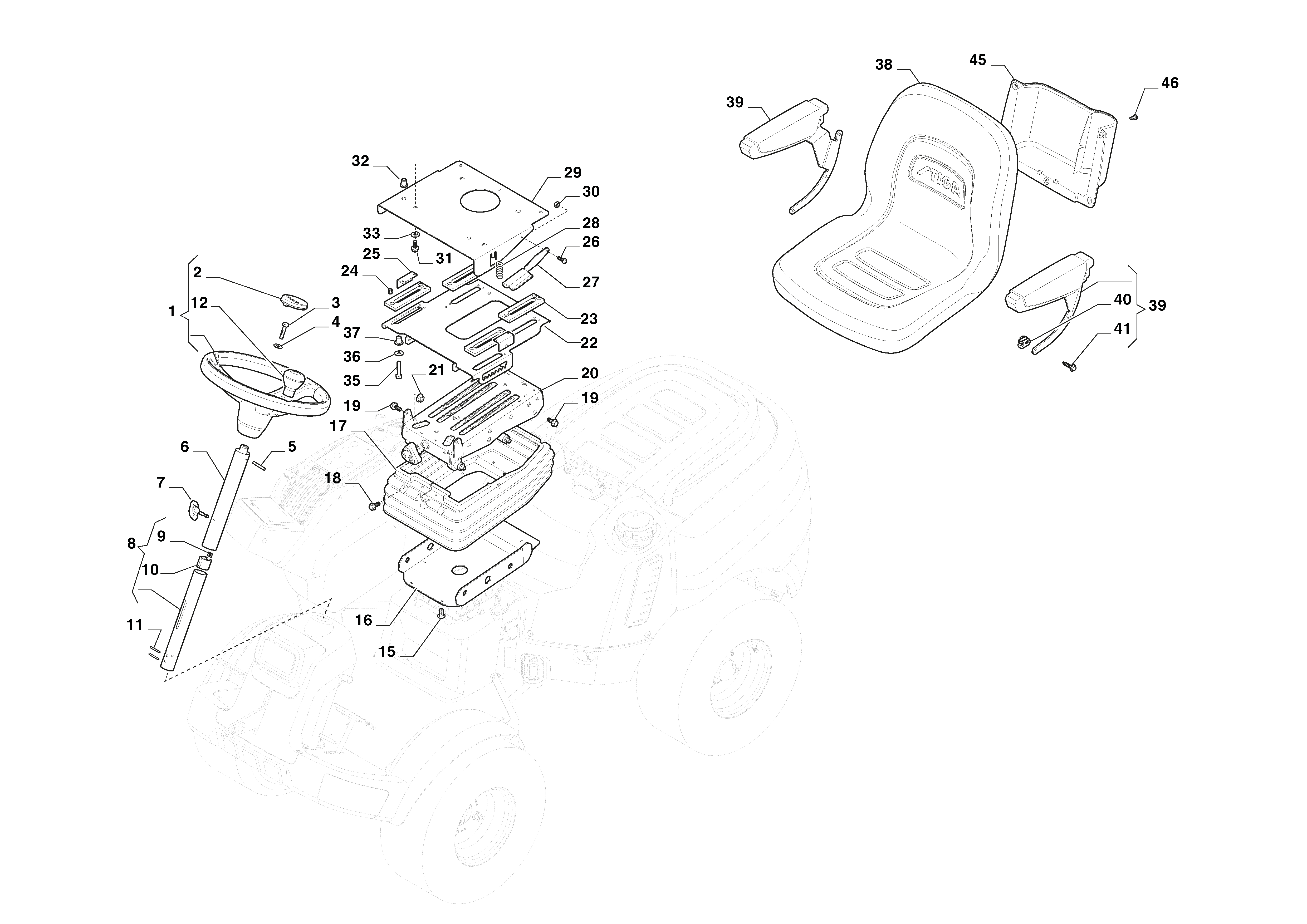 Seat & Steering Wheel