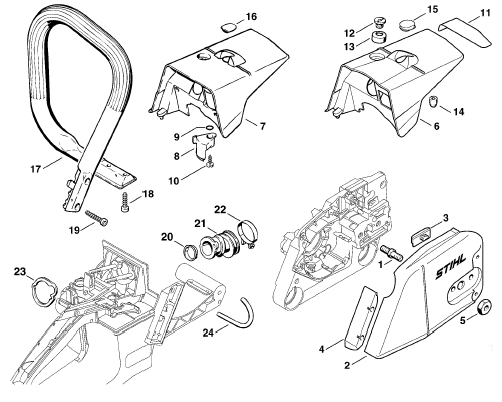Chain sprocket cover-Handlebar