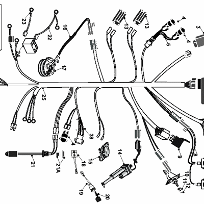 2WD Dial Height Wiring Loom