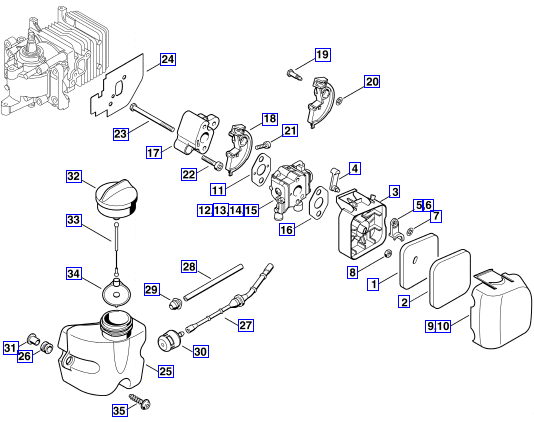 AIR FILTER - FUEL TANK