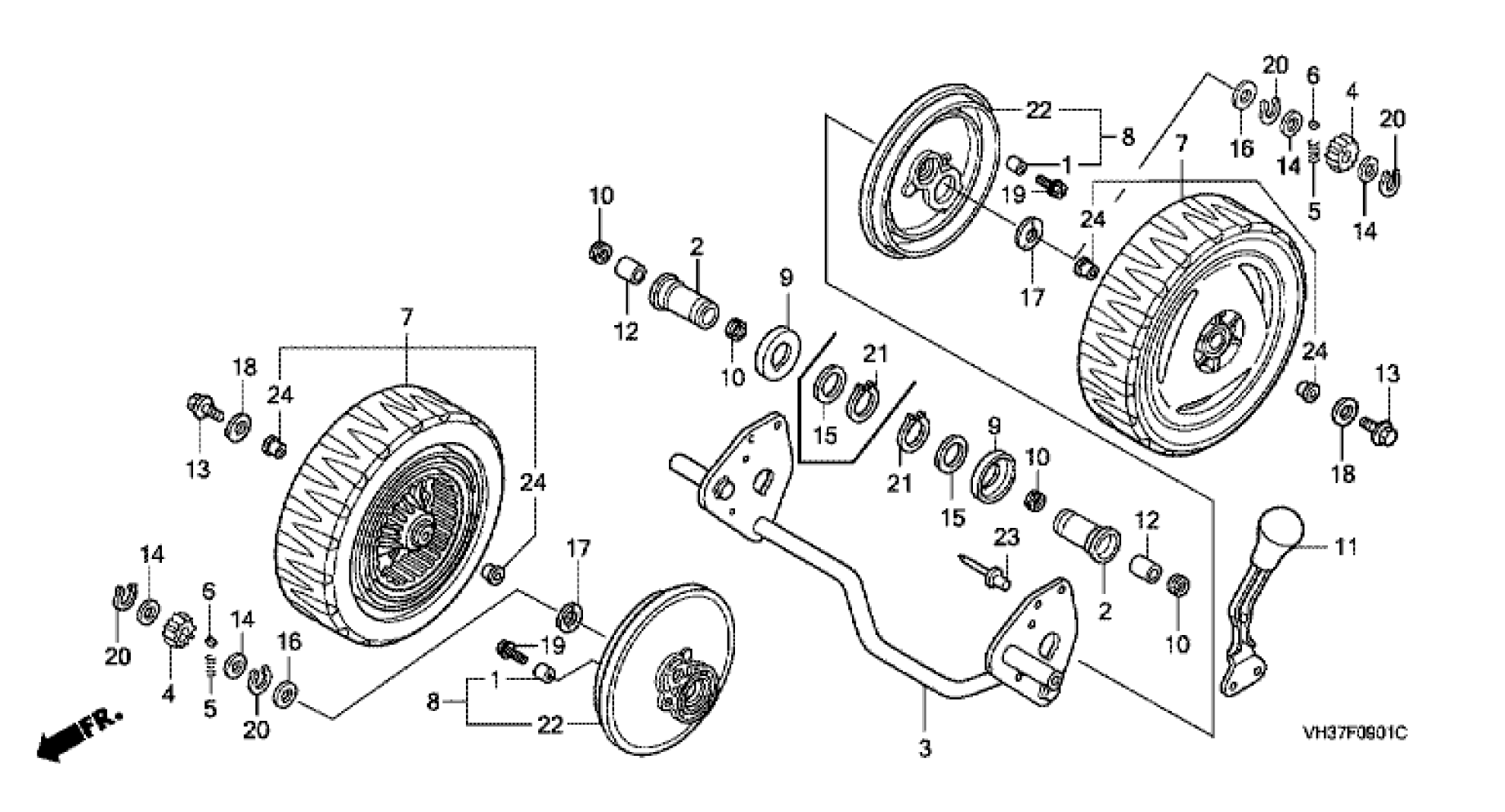 REAR WHEEL SELF PROPELLED