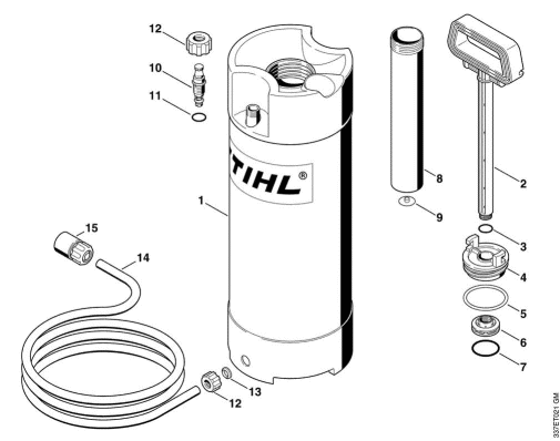 M_-Pressurized water tank