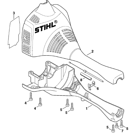 ENGINE HOUSING TWO HANDED HANDLE BAR