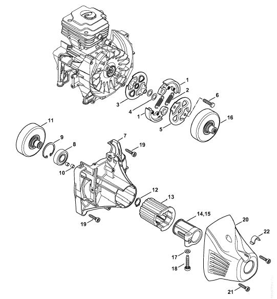 Clutch, Clutch housing