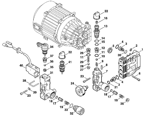 C-Regulation valve block