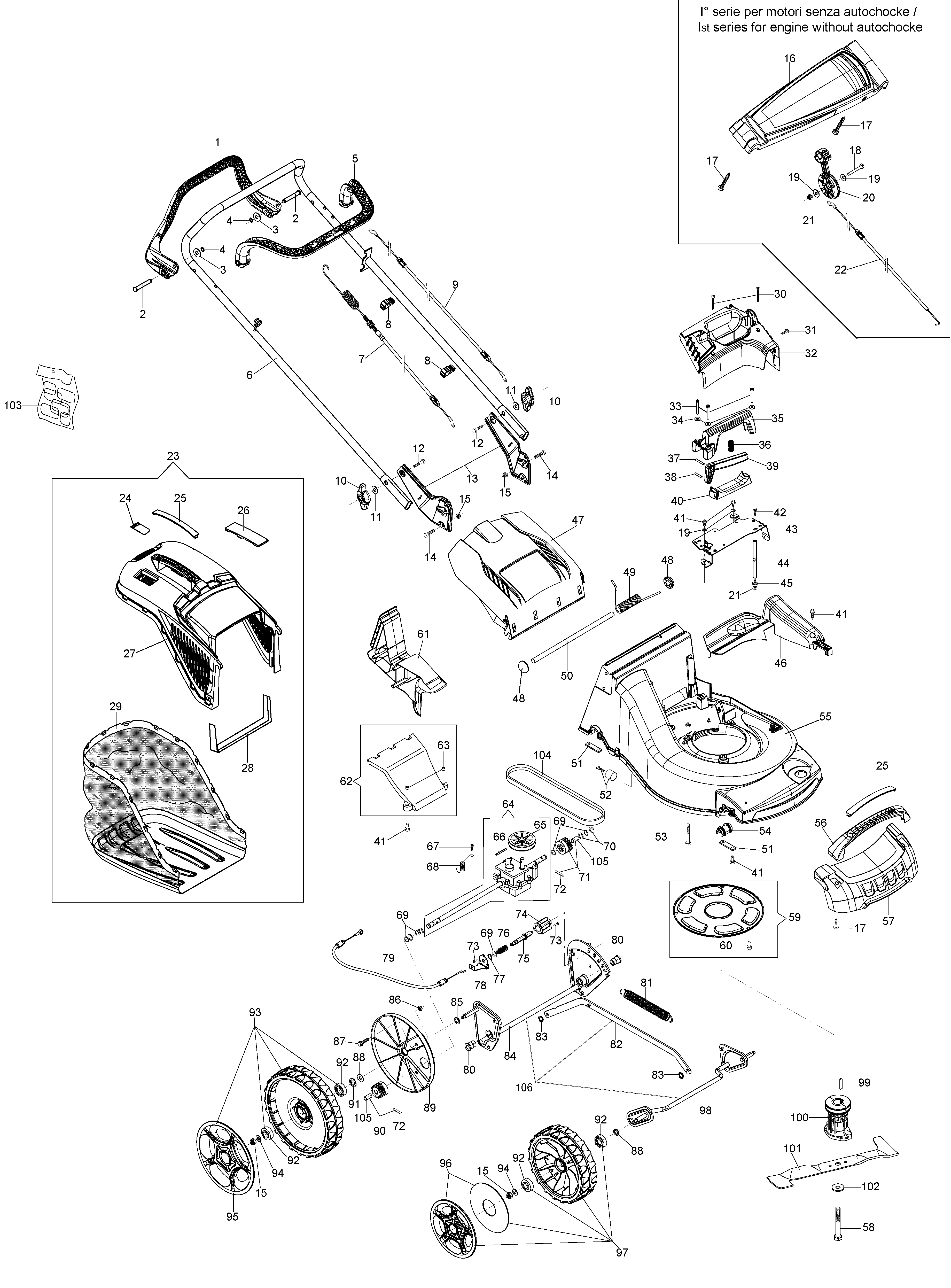 Illustrated parts list