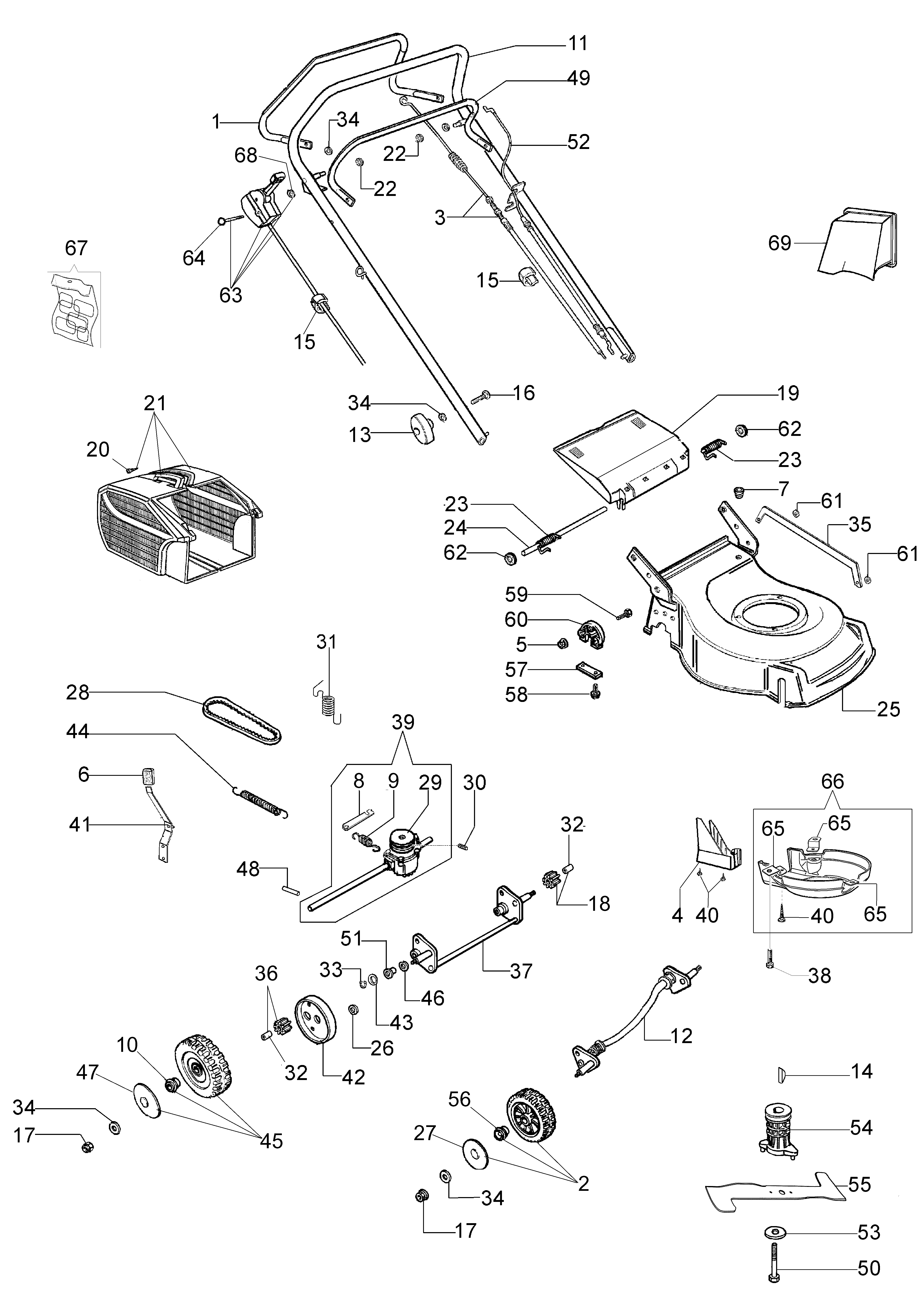 Illustrated parts list