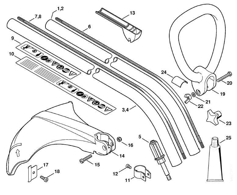 Drive tube assembly, Loop handle