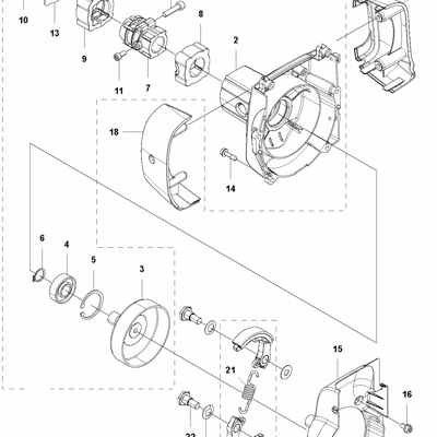 Frizione completa decespugliatore HUSQVARNA MCCULLOCH MT 320 Frizione completa decespugliatore HUSQVARNA MCCULLOCH MT 320