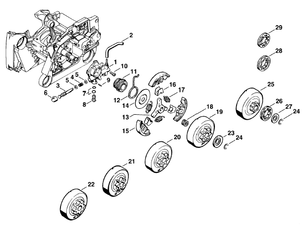 Stihl MS 640 Chainsaw (MS640) Parts Diagram, Cylinder