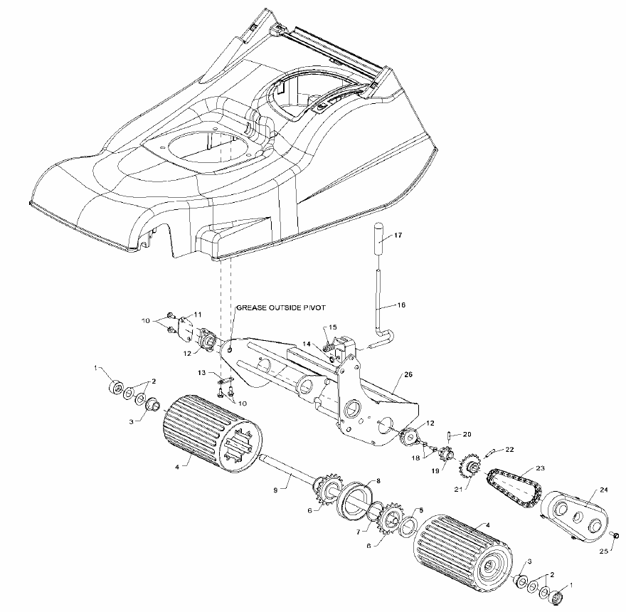 Rear Roller Assy
