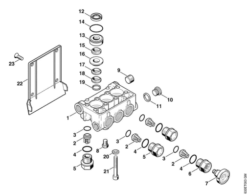 C-Valve block