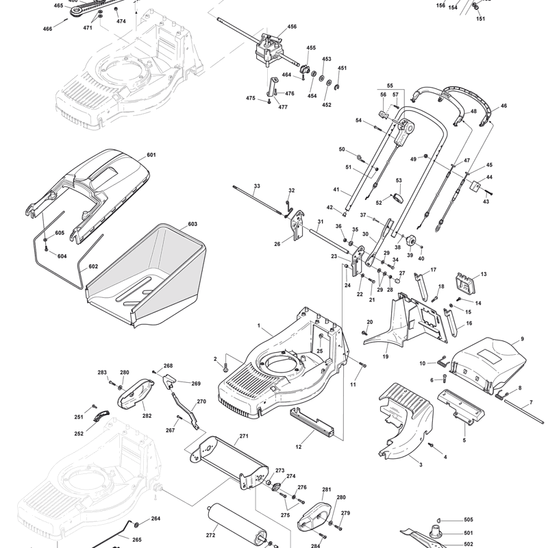 Mountfield M5510R-PD (2008) Parts Diagram, Page 1