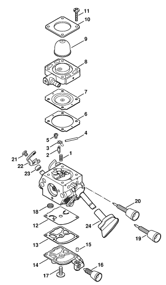Stihl BG 86 Blower (BG86) Parts Diagram, Crankcase
