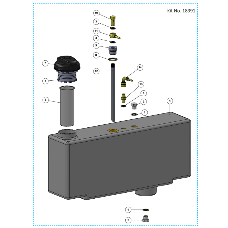 Timberwolf TW230DHB (07-18) Parts Diagram, FUEL TANK