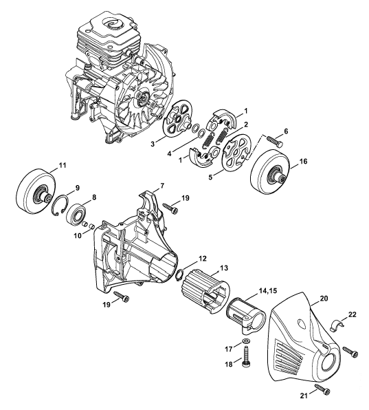 Clutch, Clutch housing