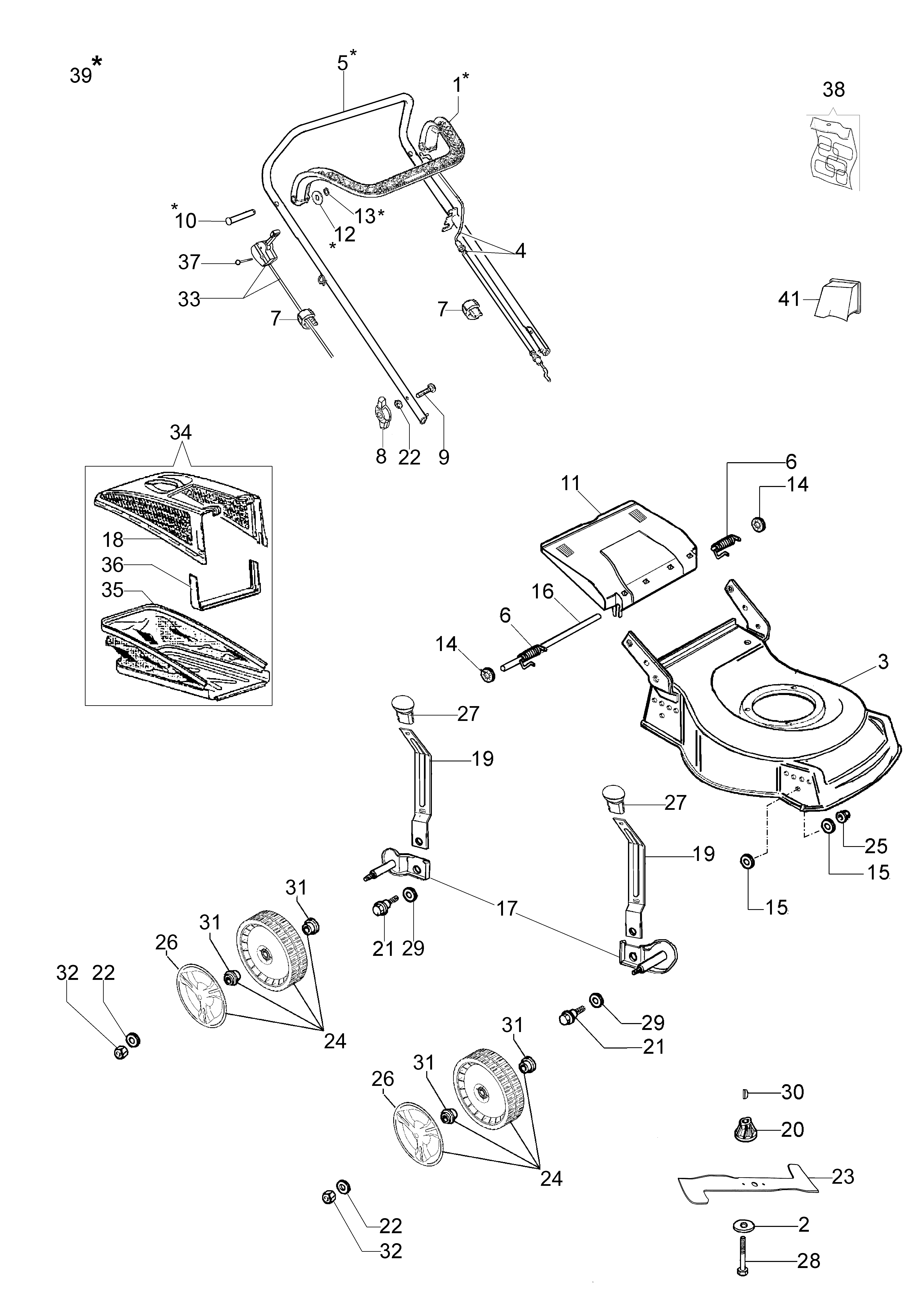 Illustrated parts list