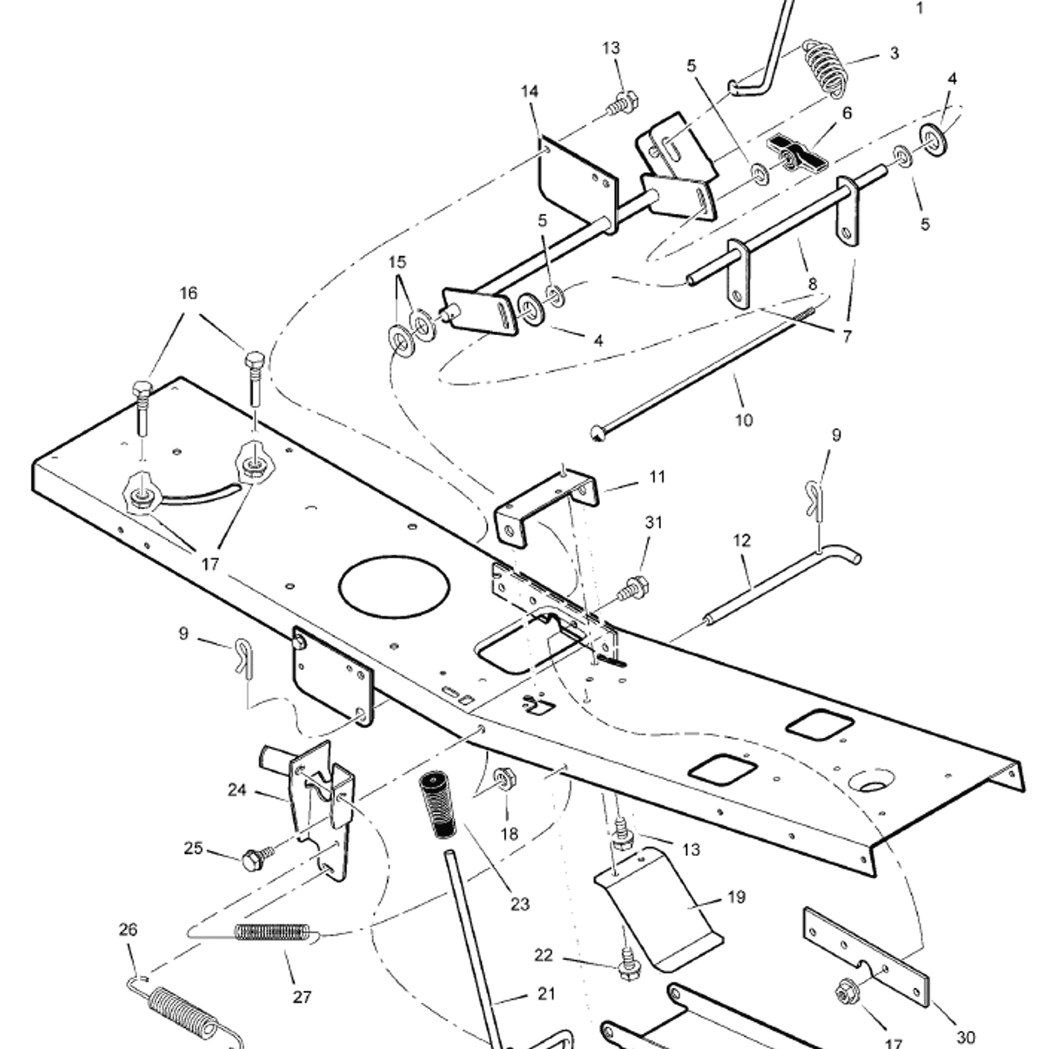 Hayter Spring Hayter 10/30 (133C001001-133C099999) Parts Diagram, Mower Housing ...