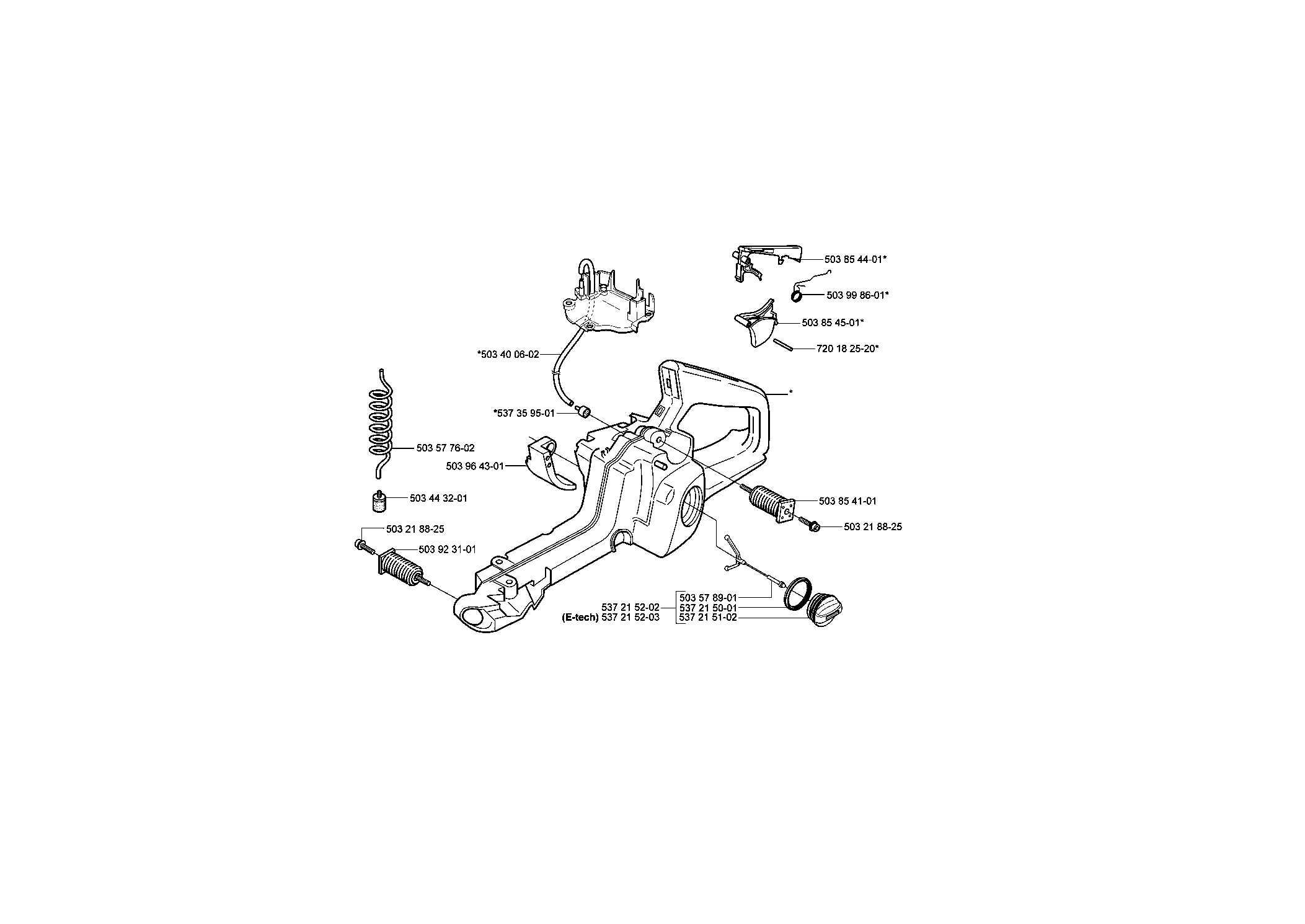 Husqvarna 359 Chainsaw (2005) Parts Diagram, Page 9