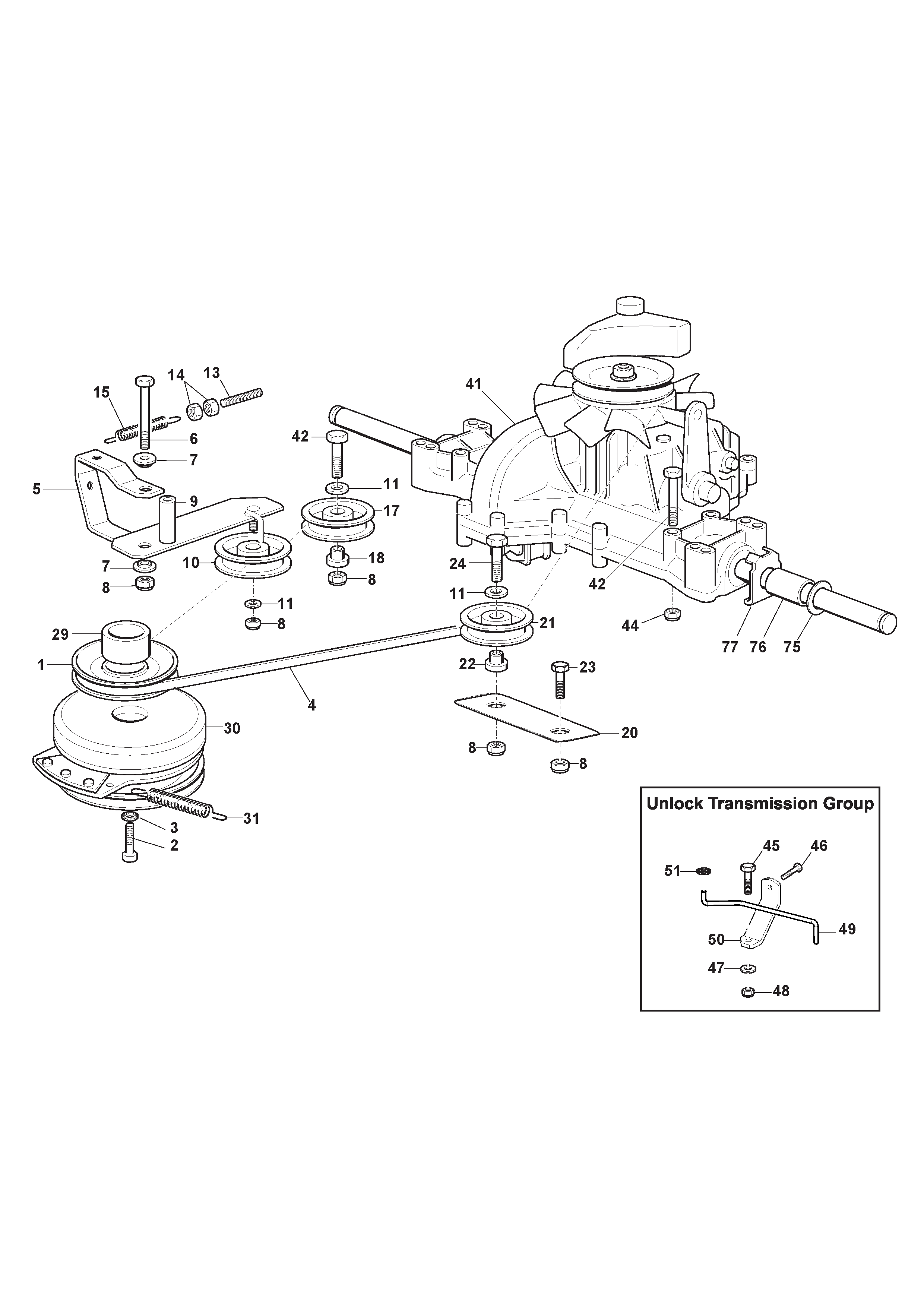 Tuff Torq Transmission with Electromagnetic Clutch