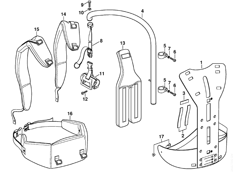Back Mounted Support System
