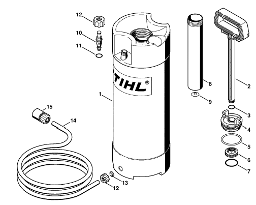 Pressurized water tank (28.2010)
